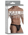 Male Power Zipper Thong Black S/M
