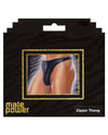Male Power Zipper Thong Black S/M
