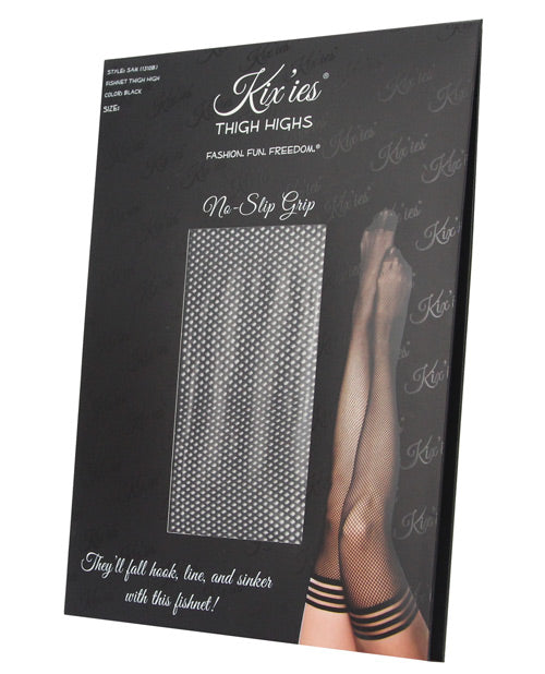 Kix&#039;ies Sam Fishnet Thigh High Black B