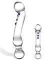 Glas 6&quot; Textured G-Spot Glass Dildo