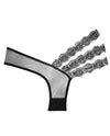 Adore Sheer &amp; Lace Wild Orchid Panty Black O/S