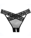 Adore Sheer &amp; Lace Desire Panty Black O/S