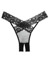 Adore Sheer &amp; Lace Desire Panty Black O/S