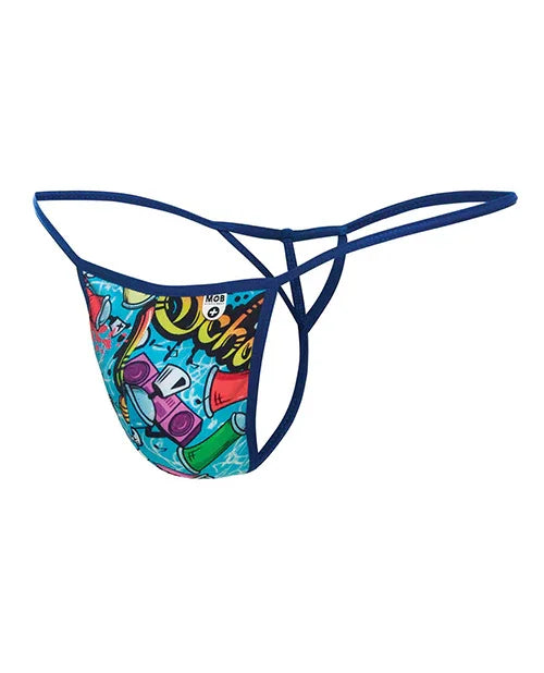Male Basics Sinful Hipster Wow T Thong G-String Yellow Print SM