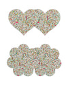 Pretty Pasties Heart &amp; Flower Glow in the Dark - 2 Pair
