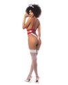 Sexy Nurse Bodysuit &amp; Head Piece White/Red S/M
