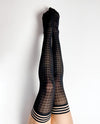 Kix&#039;ies Meaghan Houndstooth Thigh High