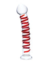 Glas 10&quot; Mr. Swirly Dildo - Red