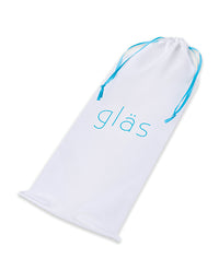 Glas 9&quot; Classic Curved Dual Ended Dildo - Clear