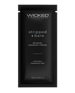 Wicked Sensual Care Stripped &amp; Bare Unscented Massage Cream  - .34 oz