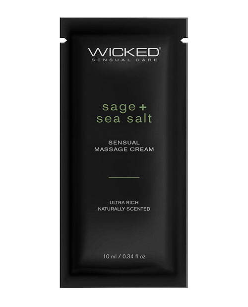 Wicked Sensual Care Sage &amp; Sea Salt Massage Cream  - .34 oz