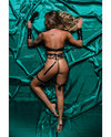 Role Play Bondage Baddie 7 pc Set Black M/L