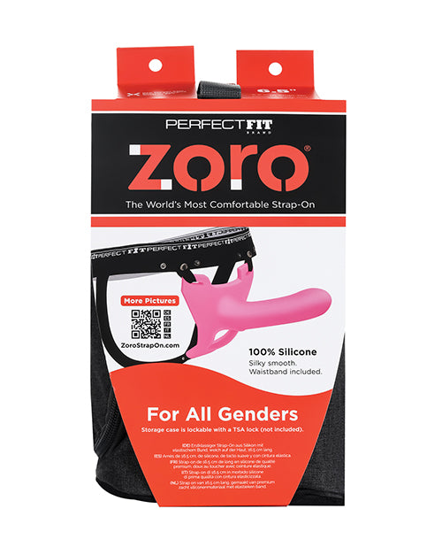 Perfect Fit Zoro 6.5&quot; Strap On w/Case - Pink