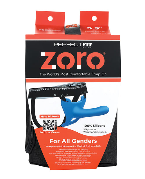 Perfect Fit Zoro 6.5&quot; Strap On w/Case - Blue