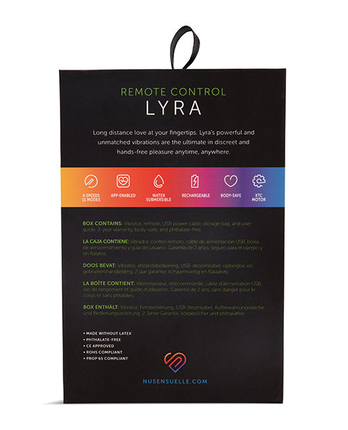 Nu Sensuelle Lyra App Enabled Panty Vibe - Black