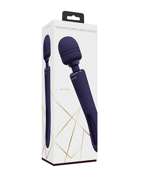Shots Vive Kiku Double Ended Wand &amp; G-Spot Stimulator - Purple