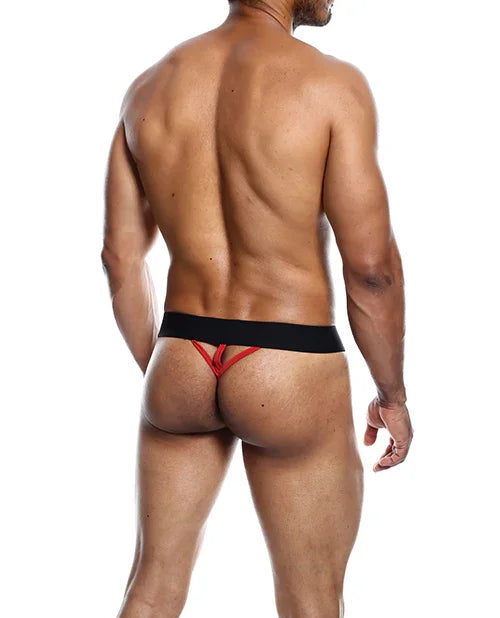 Male Basics Neon Thong Red XL