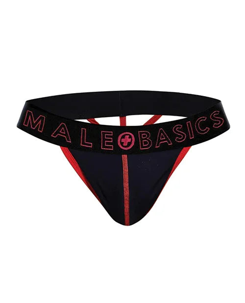Male Basics Neon Thong Red SM