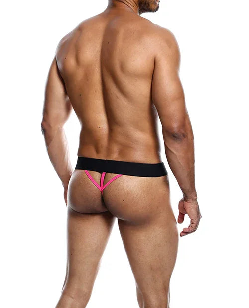 Male Basics Neon Thong  Coral XL