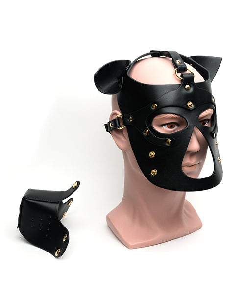 Bondage Pup Hood - O/S Black