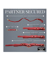 Bedroom Bliss Vegan Lover& Restraint Set - Red