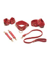 Bedroom Bliss Vegan Lover& Restraint Set - Red