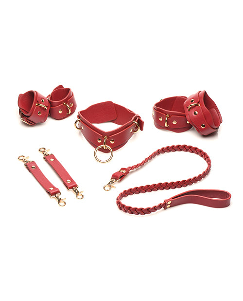 Bedroom Bliss Vegan Lover& Restraint Set - Red