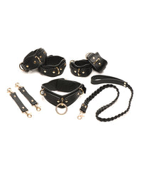 Bedroom Bliss Vegan Lover & Restraint Set - Black