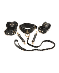 Bedroom Bliss Vegan Lover & Restraint Set - Black