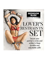 Bedroom Bliss Vegan Lover & Restraint Set - Black