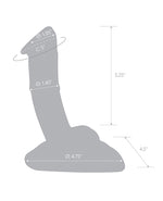 Glas 7.5 & Rideable Standing Cock w/Stability Base