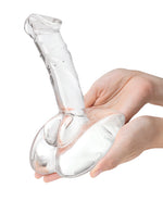 Glas 7.5 & Rideable Standing Cock w/Stability Base