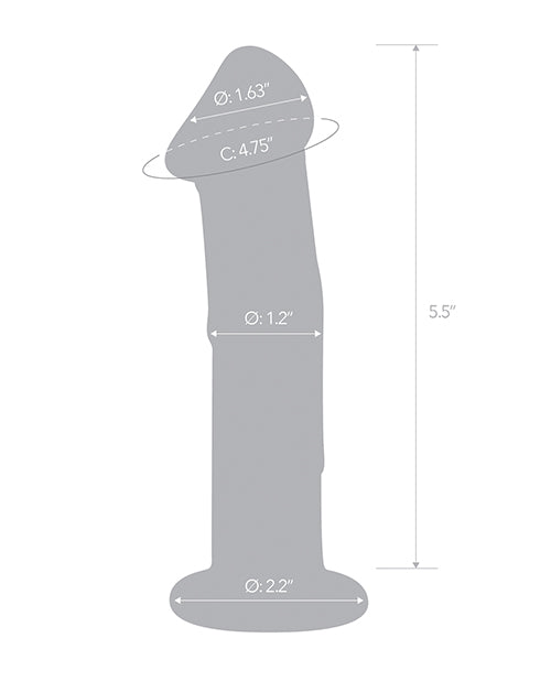 Glas 6 & Dildo w/Veins & Flat Base