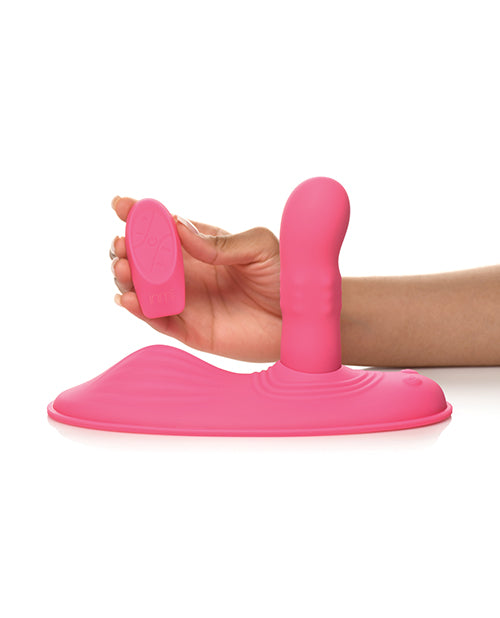 Inmi Spin N Grind Rotating & Vibrating Silicone Grinder - Pink