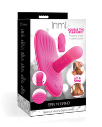 Inmi Spin N Grind Rotating & Vibrating Silicone Grinder - Pink