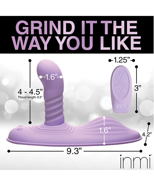 Inmi Thrust N usting & Vibrating Silicone Grinder - Purple