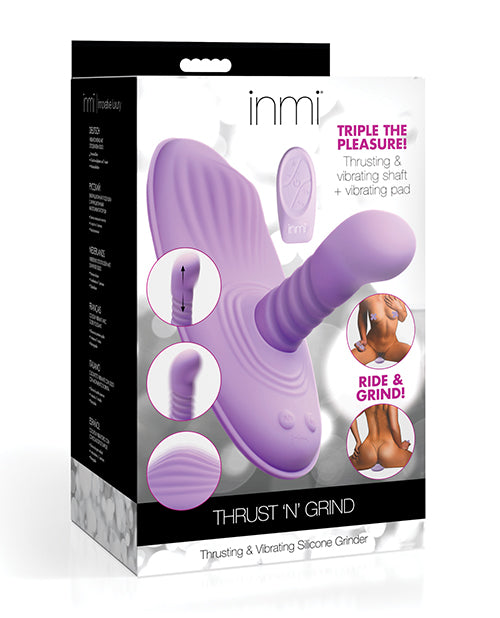Inmi Thrust N usting & Vibrating Silicone Grinder - Purple