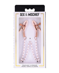 Mischief Peaches & CreaMe Pearl Nipple Clamps