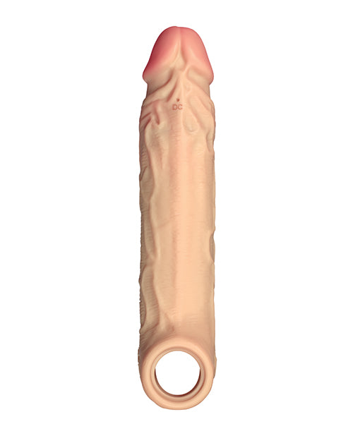 Shaft Flexskin Liquid Silicone 7.8& Vibrating Sheath - Pine