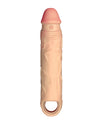 Shaft Flexskin Liquid Silicone 7.8& Vibrating Sheath - Pine