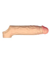 Shaft Flexskin Liquid Silicone 7.8& Vibrating Sheath - Pine