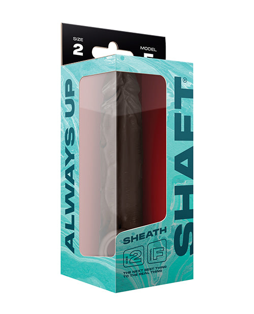 Shaft Model F Flexskin Liquid Silicone 8.8&quot; Sheath - Mahogany