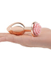 Gemsations 3 pc 2.75" + 3.25" + 3.75" Rose Metal Butt Plug Training Set - Rose Gold