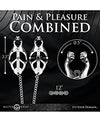 Master Series Tyrant Spiked Clover Nipple Clamps - Silver