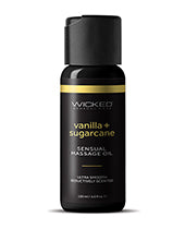 Wicked Sensual Care Vanilla &amp; Sugarcane Massage Oil - 4 oz