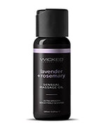 Wicked Sensual Care Lavender &amp; Rosemary Massage Oil - 4 oz
