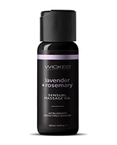 Wicked Sensual Care Lavender &amp; Rosemary Massage Oil - 4 oz