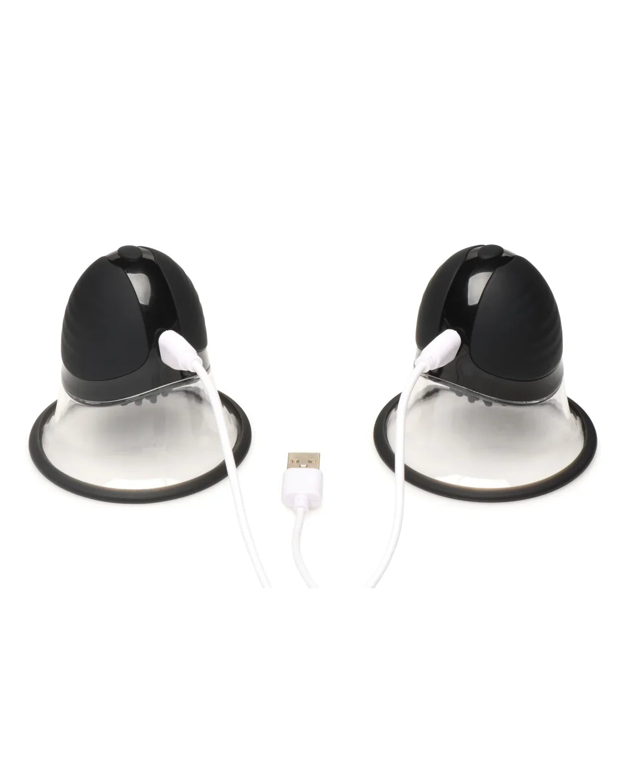 Size Matters 10X Rotating Silicone Nipple Suckers w/4 Attachments - Black