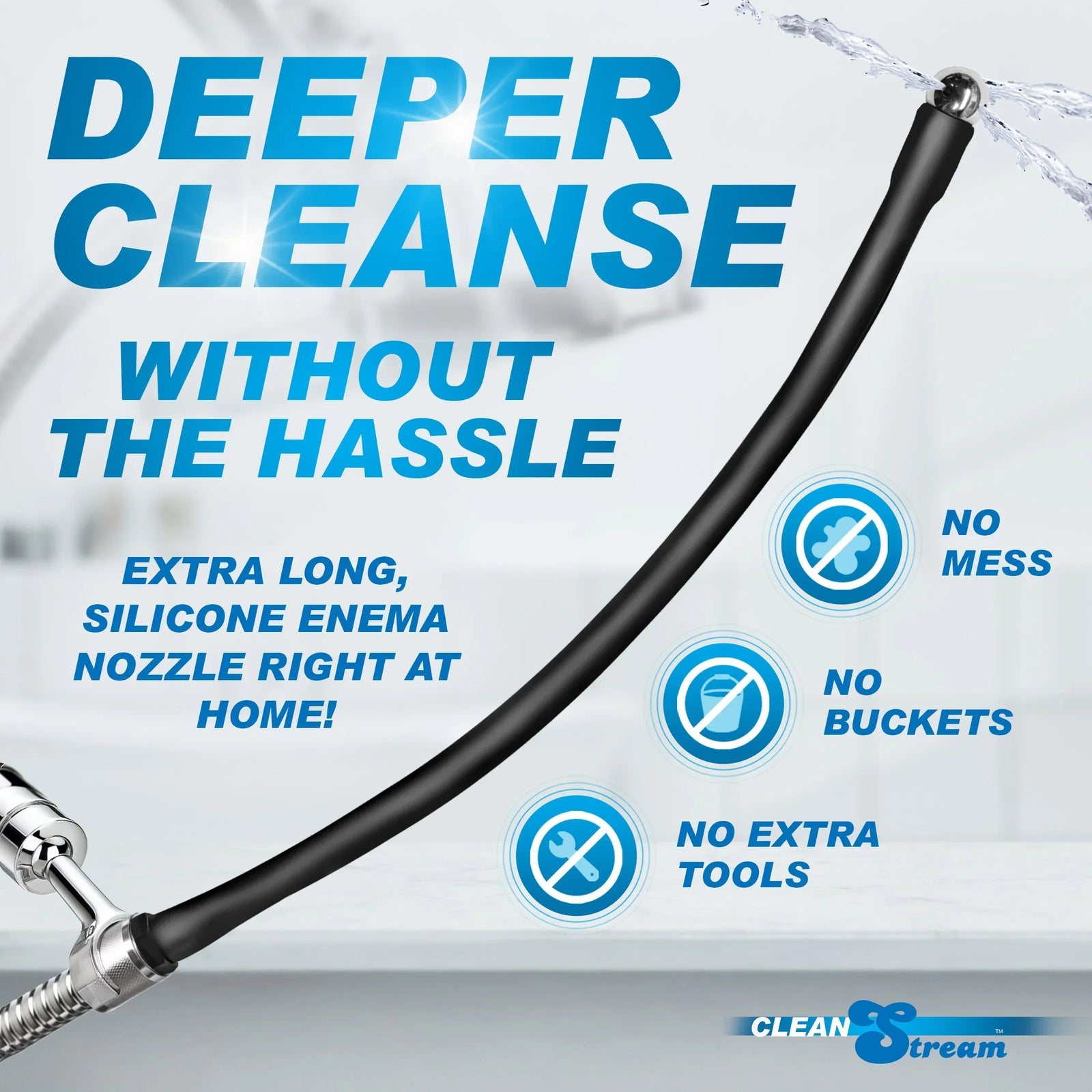 Premium Silicone Enema Hose - 1 Meter