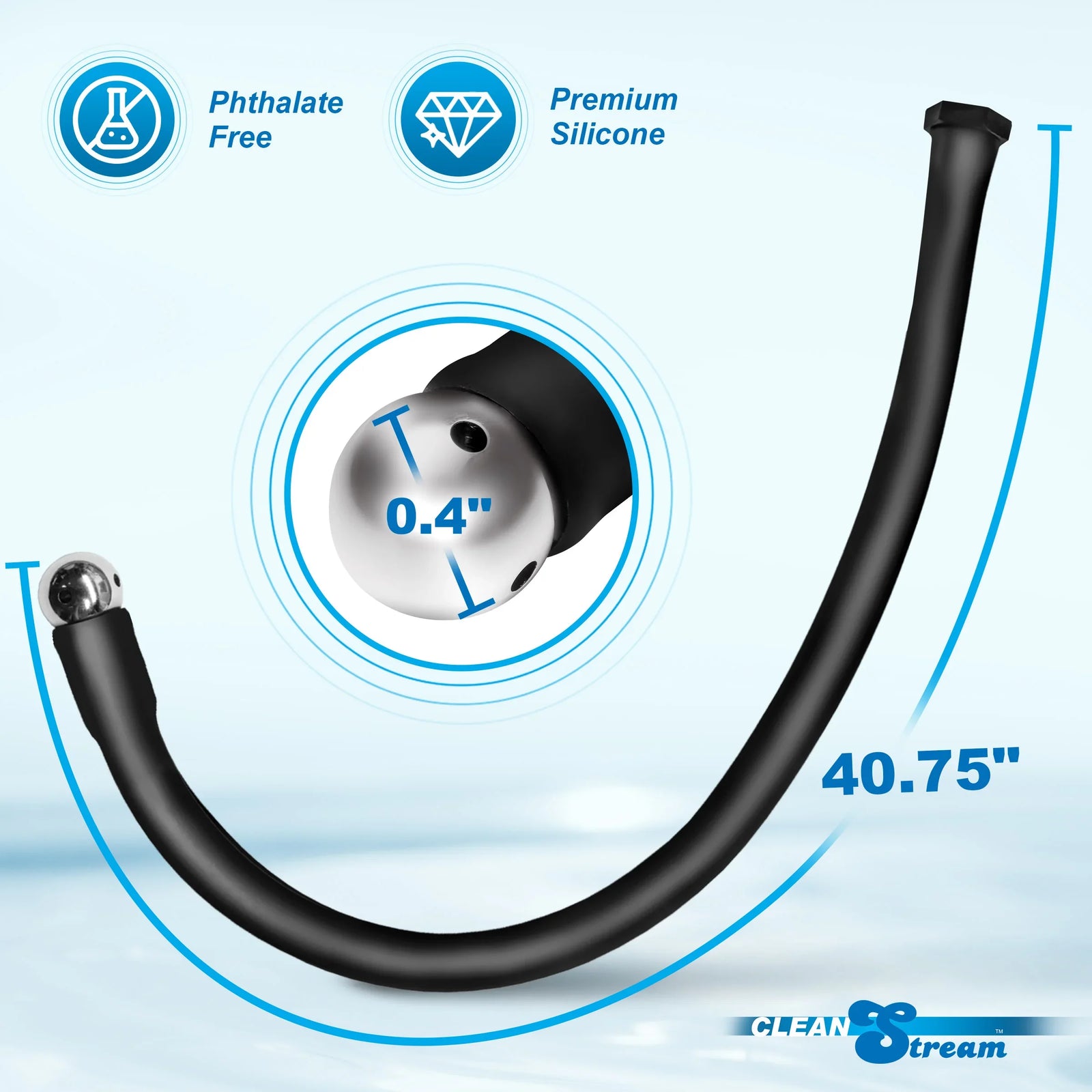 Premium Silicone Enema Hose - 1 Meter